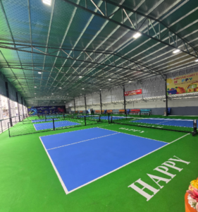 Happy Pickleball Đà Nẵng kết hợp sân cầu lông và Pickleball