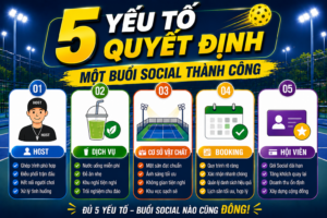 5 yếu tố quyết định vận hành sân Social Pickleball hiệu quả và phát triển cộng đồng người chơi