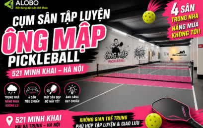 Cụm sân tập luyện Ông Mập Pickleball – Sân 521 Minh Khai